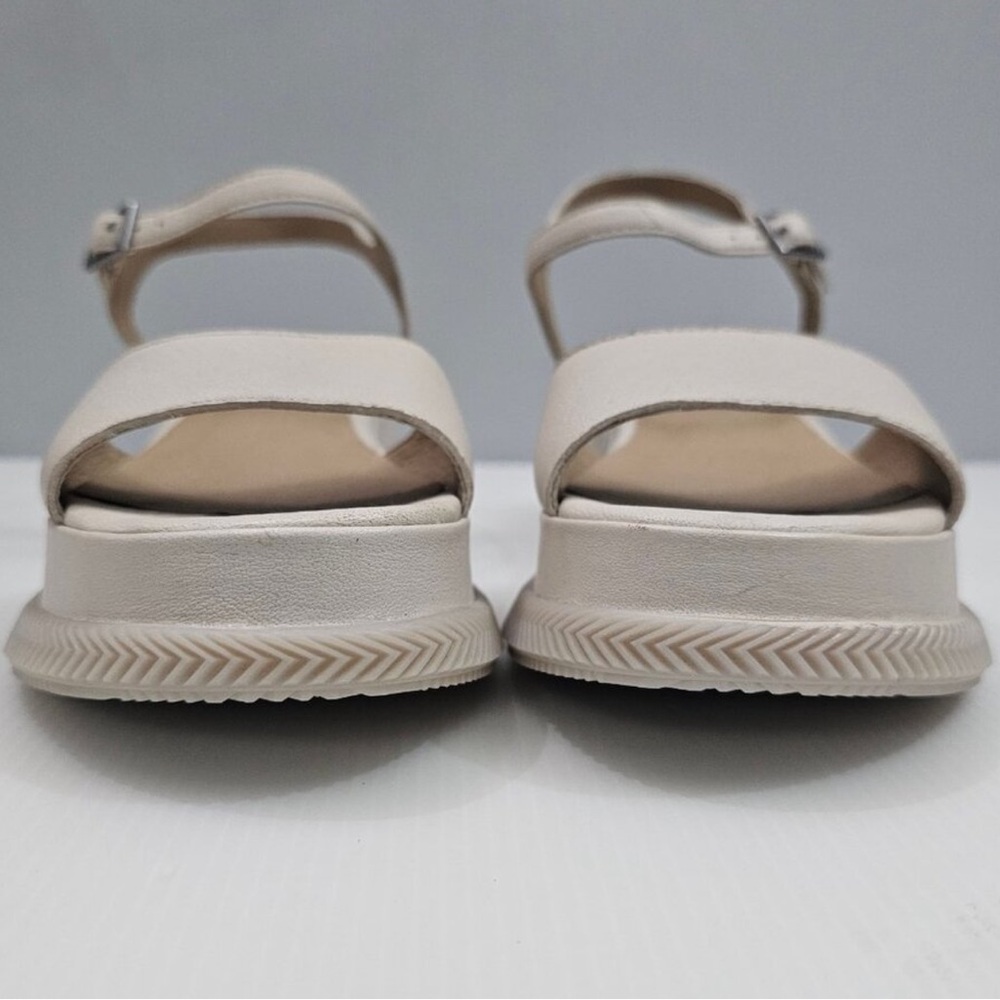 Eileen Fisher Ario Leather Wedge Sandals 8 - Picture 7 of 11